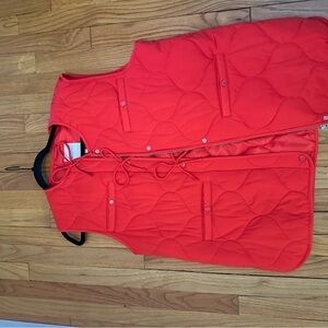 Vibrant Red Quilted Vest
